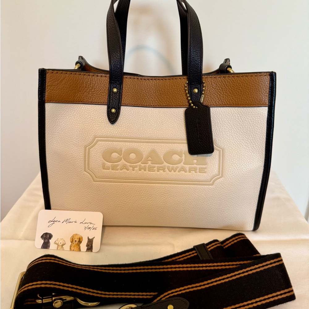 Coach Tricolor Leather Tote